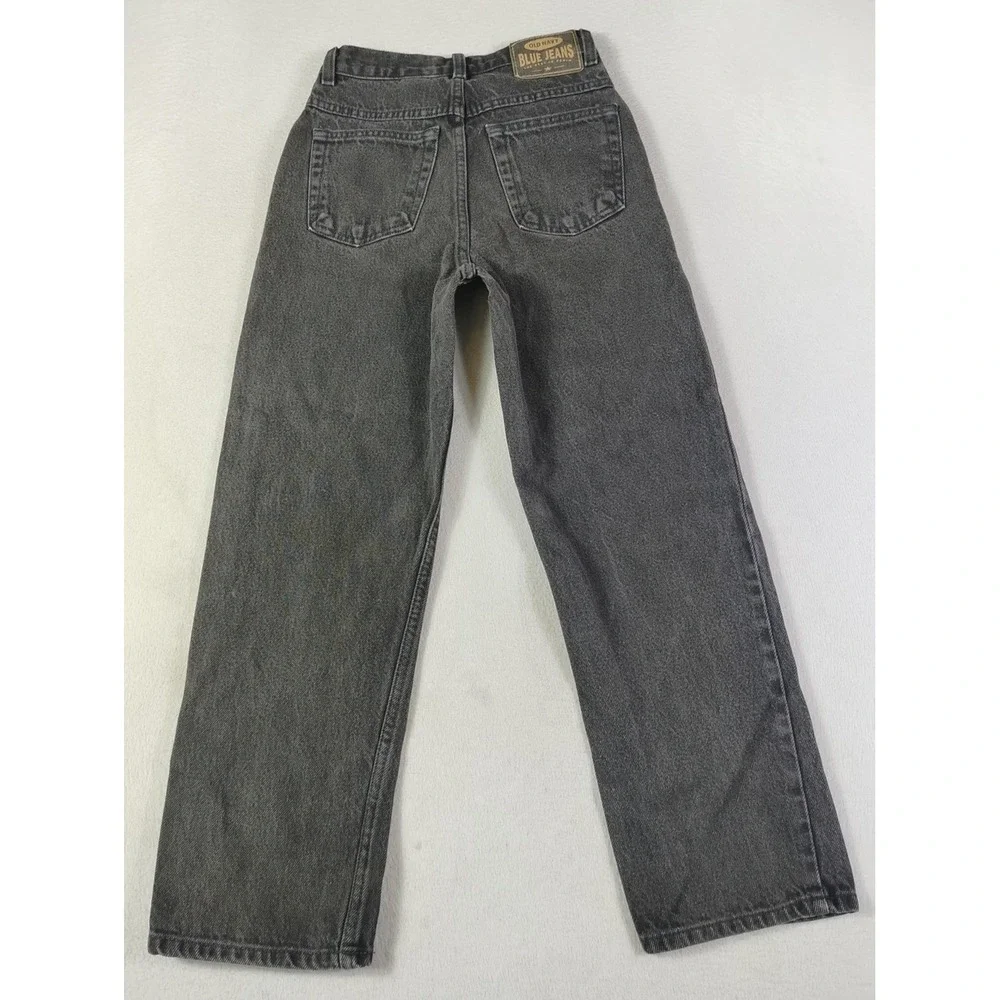 Vintage Old Navy Jeans Boys 12 Gray‎ Straight Leg Denim Regular Fit Y2K 2001